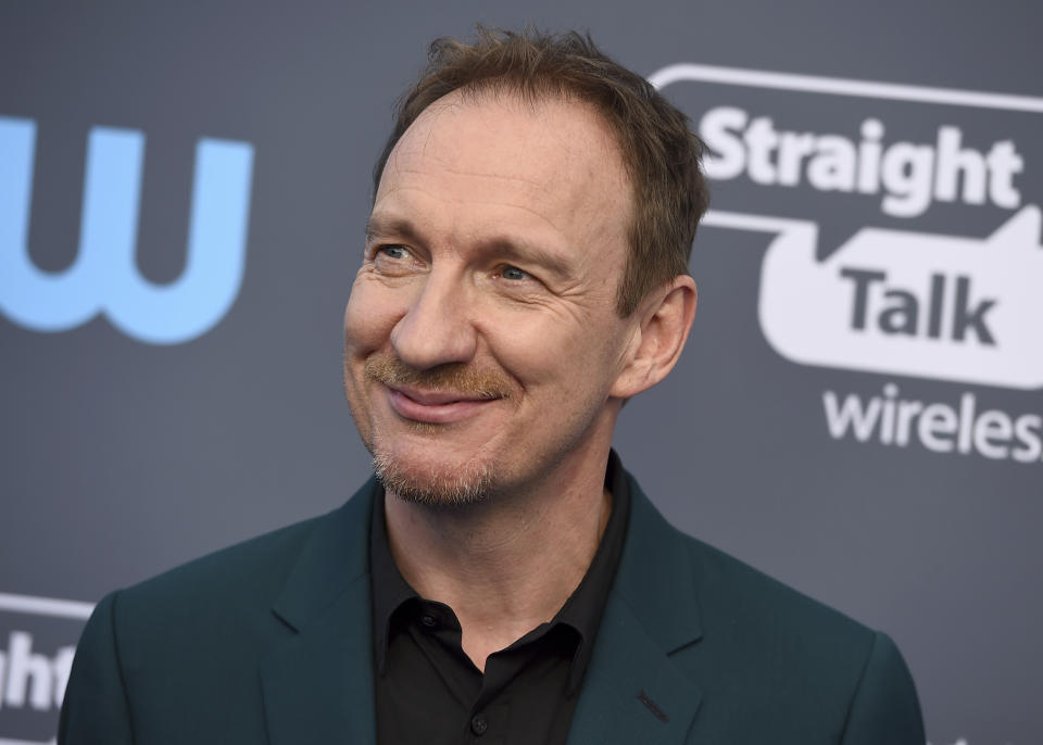 David Thewlis arrives at the 23rd annual Critics' Choice Awards at the Barker Hangar on Thursday, Jan. 11, 2018, in Santa Monica, Calif. (Photo by Jordan Strauss/Invision/AP)