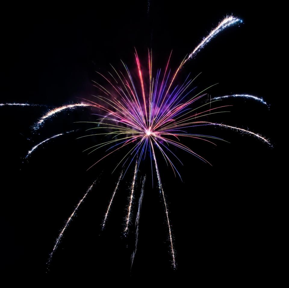 Fireworks explode over Village Park in Sussex during opening night of the Sussex Lions Daze festival on Friday, July 15, 2022. The three-day event features live music, carnival rides, arcade games, fireworks, food, refreshments and more.