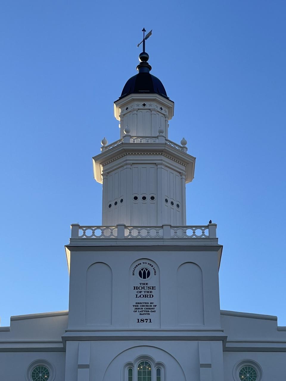 The St. George Utah Temple on Saturday, Dec. 9, 2023, the day before it was rededicated by President Jeffrey R. Holland.