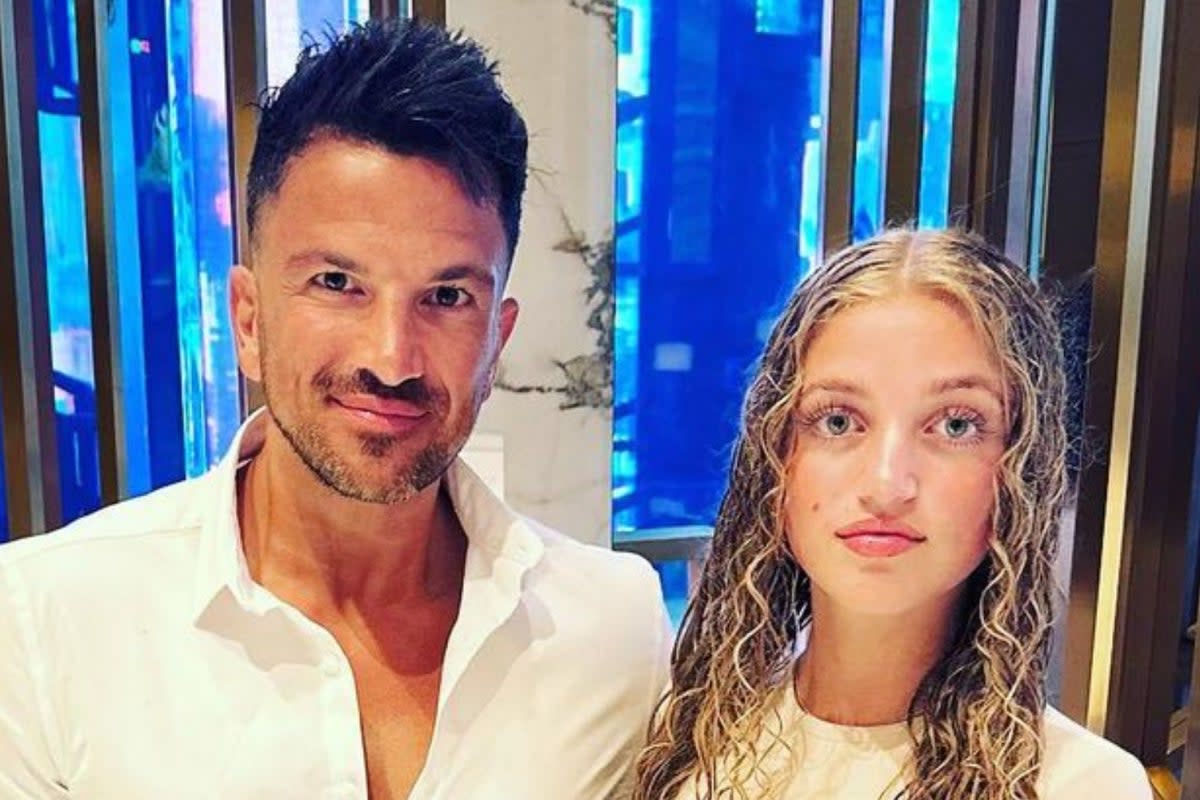 Peter Andre has shared his pride at daughter Princess making her modelling debut (Instagram @peterandre)