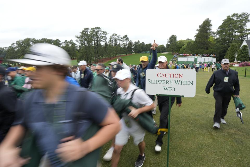 The Masters gets underway with Nicklaus, Player and Watson hitting