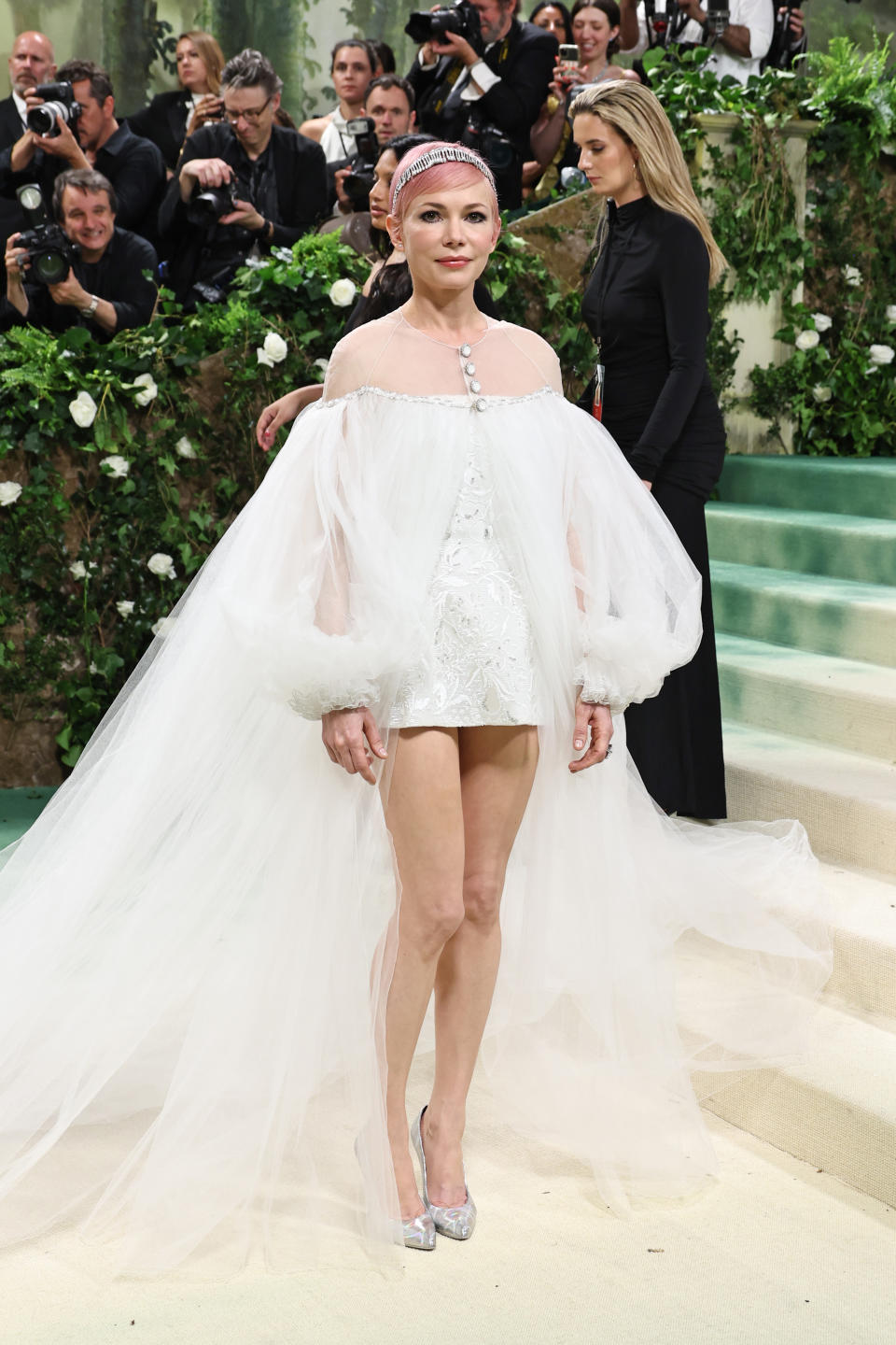 Michelle Williams on the Met Gala red carpet.