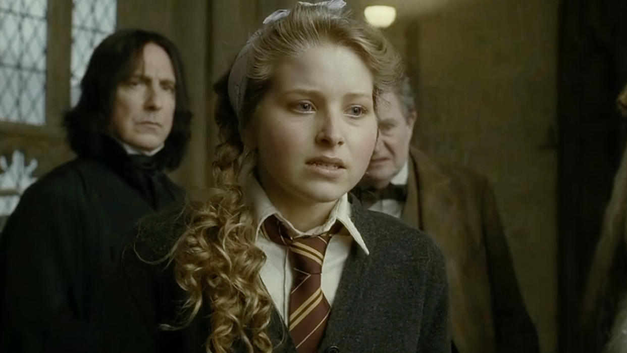  Jessie Cave as Lavender Brown in Harry Potter: & The Half Blood Prince. 