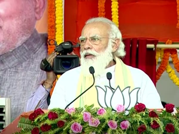 Prime Minister Narendra Modi in Gaya, Bihar. (Photo/ANI)