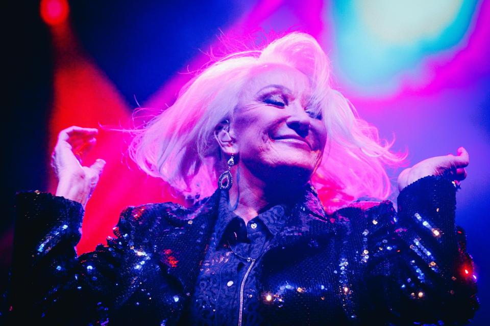 Tanya Tucker performs during the Roots 'N Blues festival in Stephens Lake Park in Columbia, Missouri Friday, Oct. 7, 2022.