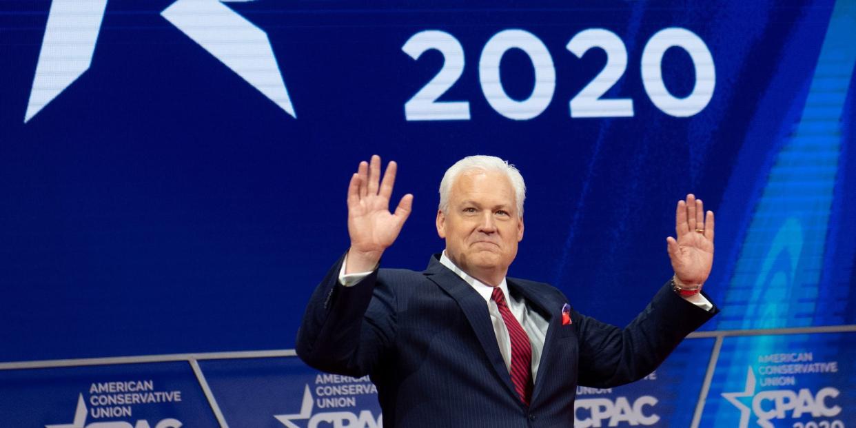 Matt Schlapp, chairman of the American Conservative Union, at the Conservative Political Action Conference in Maryland on February 29, 2020. (Photo by