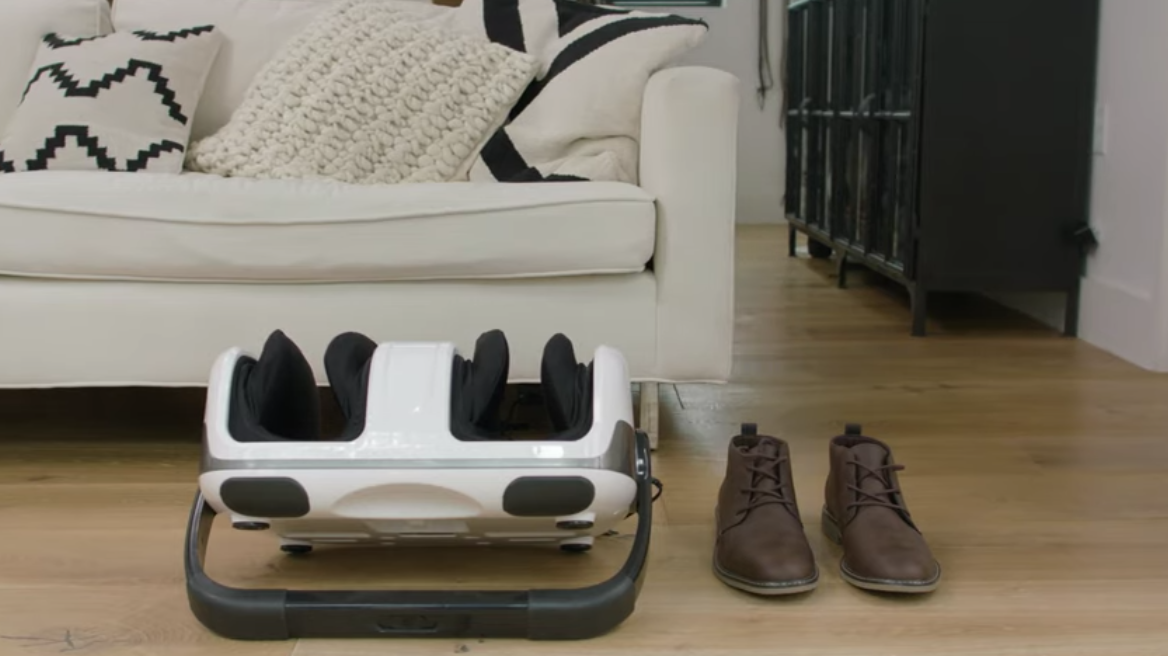 The Cloud Massage Shiatsu Foot Massager can even blend in with your decor! (Photo: Cloud Massage)