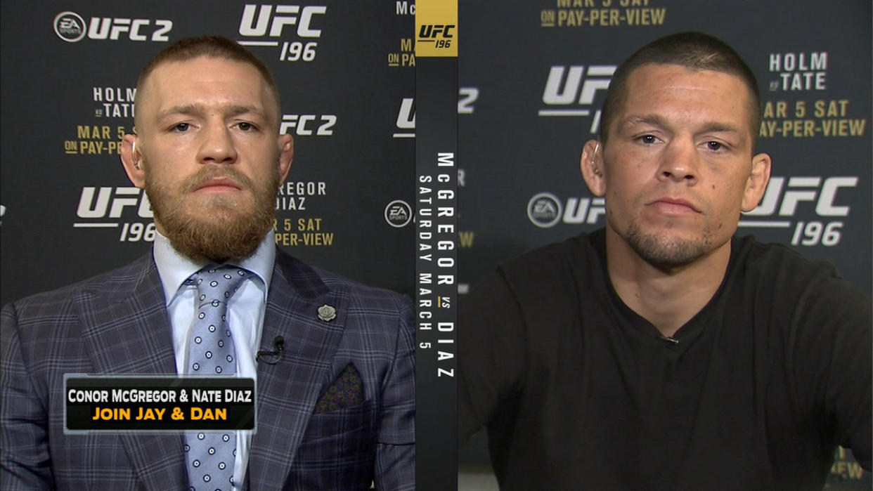 Conor McGregor and Nate Diaz Join FOX Sports Live