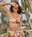 <p><strong>Summersalt </strong></p><p>summersalt.com</p><p><strong>$65.00</strong></p><p><a href="https://www.summersalt.com/products/the-wanderlust-bikini-top-in-sicily" rel="nofollow noopener" target="_blank" data-ylk="slk:Shop Now;elm:context_link;itc:0;sec:content-canvas" class="link ">Shop Now</a></p><p><strong><del>$65</del> $45.50 (30% off with code)</strong></p><p>This festive floral top is the perfect pick for your next tropical vacay and includes adjustable straps so you can get just the right fit. </p>