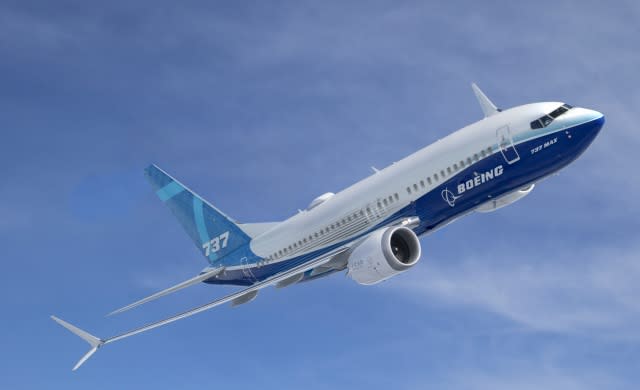 Boeing 737 MAX 7 First Flight Air To Air