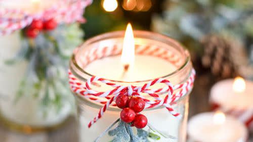 Christmas Mason Jar Candle