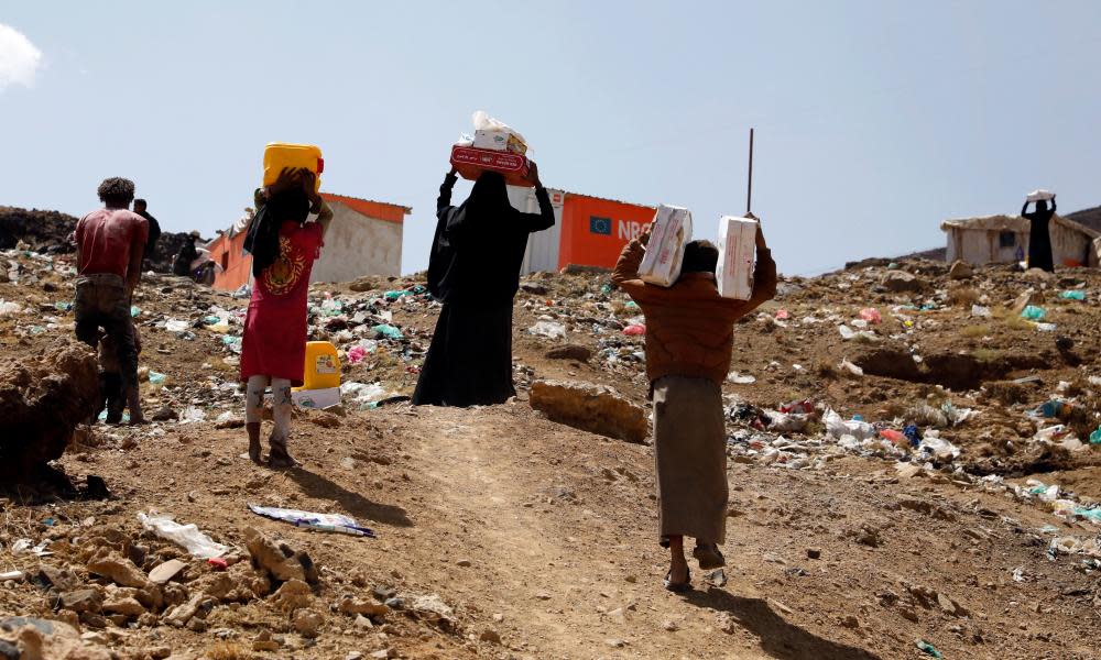 <span>Photograph: Yahya Arhab/EPA</span>