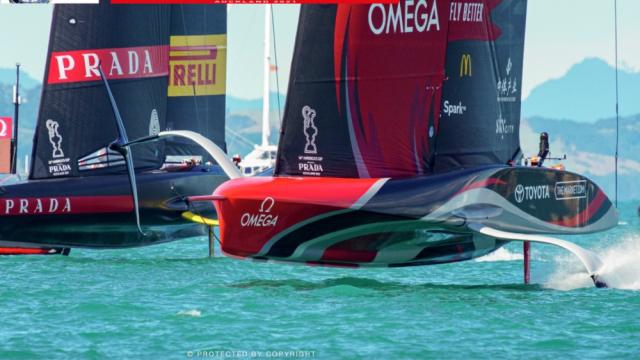 Hydrogen-fueled electric foiling chase boats at America's Cup 37? - Panbo