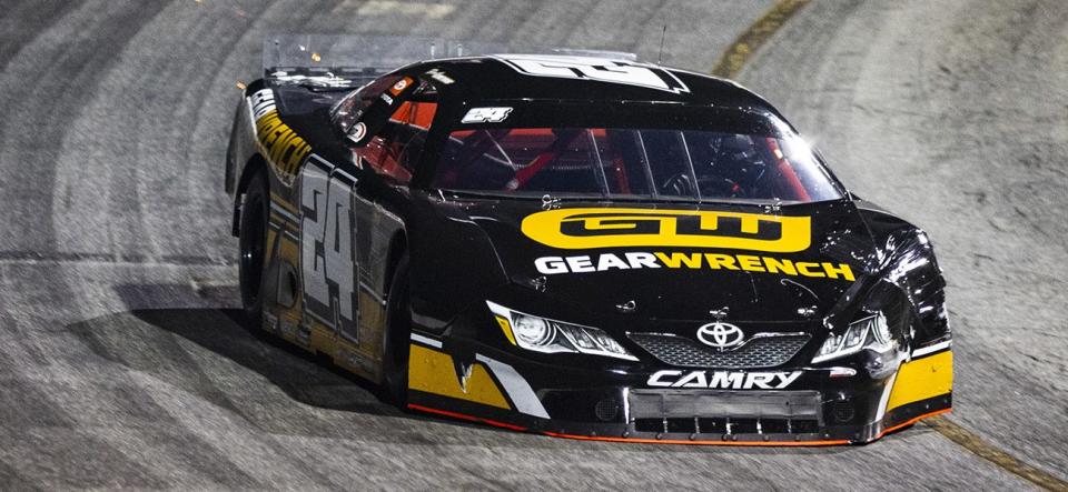 during night 4 of the World Series of Asphalt Stock Car Racing event at New Smyrna Speedway in New Smyrna, Florida on February 13, 2023. (Adam Glanzman/NASCAR)