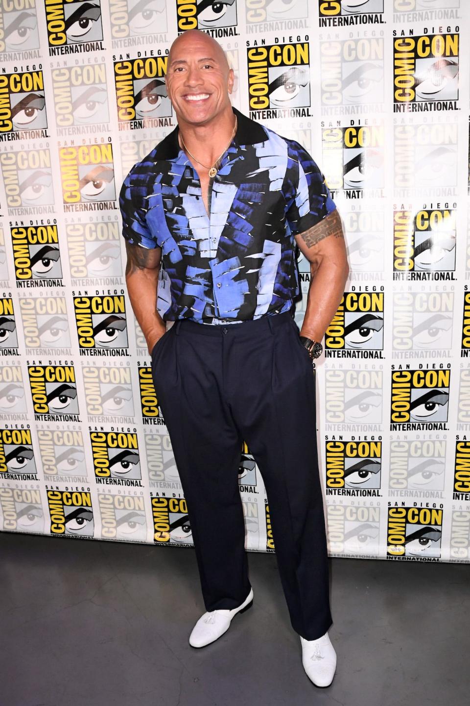 Dwayne Johnson at San Diego Comic Con on July 23, 2022.