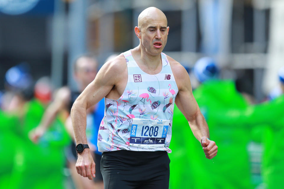 A runner during the 2019 New York City Marathon. (Photo: Gordon Donovan/Yahoo News)