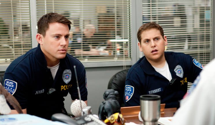 Hill and Tatum suit up in 21 Jump Street - Credit: Sony Pictures