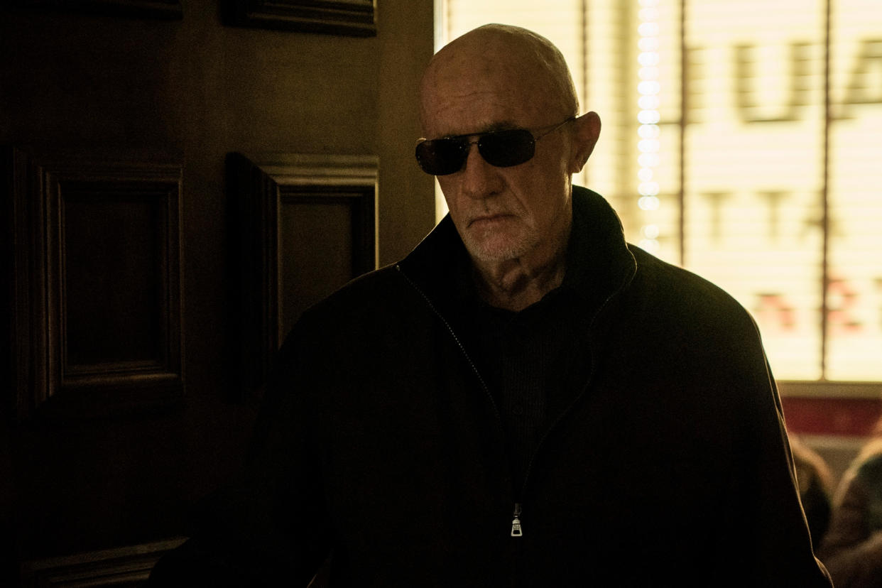 Jonathan Banks as Mike in the “Breaking Bad” episode of ‘Better Call Saul.’ - Credit: Greg Lewis/AMC/Sony Pictures Television