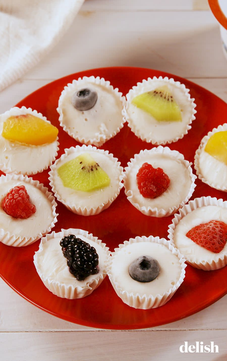 <p>So cute!</p><p>Get the recipe from <a href="https://www.delish.com/cooking/recipe-ideas/a25619129/frozen-yogurt-fruit-bites-recipe/" rel="nofollow noopener" target="_blank" data-ylk="slk:Delish;elm:context_link;itc:0;sec:content-canvas" class="link ">Delish</a>.</p>