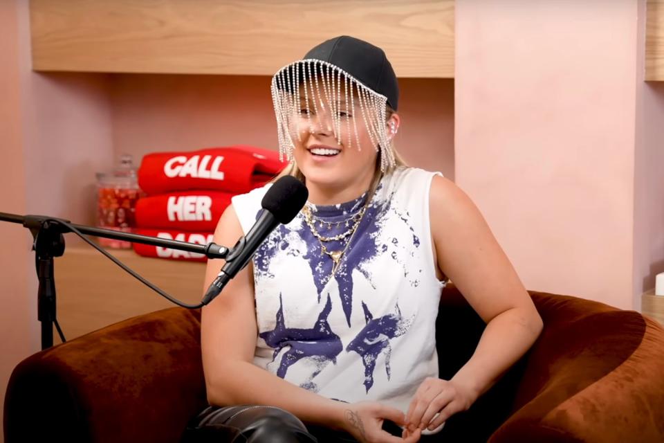 <p>Call Her Daddy/YouTube</p> JoJo Siwa is criticized online for her baseball hat worn on "Call Her Daddy"