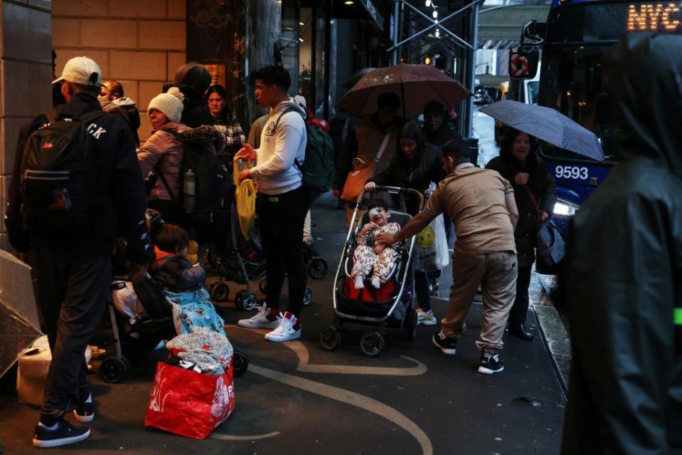 New York City has assisted thousands of migrants seeking shelter. REUTERS
