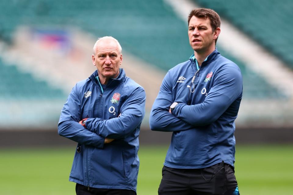 Louis Deacon (right) has been in interim charge of England since Simon Middleton’s departure (Getty Images)