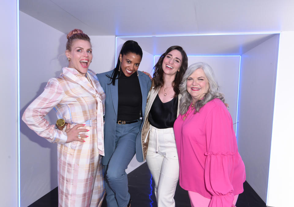 The stars of Girls5Eva, Busy Philipps, Renée Elise Goldsberry, Sara Bareilles, and Paula Pell, at SXSW.<span class="copyright">NBCU Photo Bank via Getty Images—TM and © 2022 Peacock TV LLC. All Rights Reserved.</span>