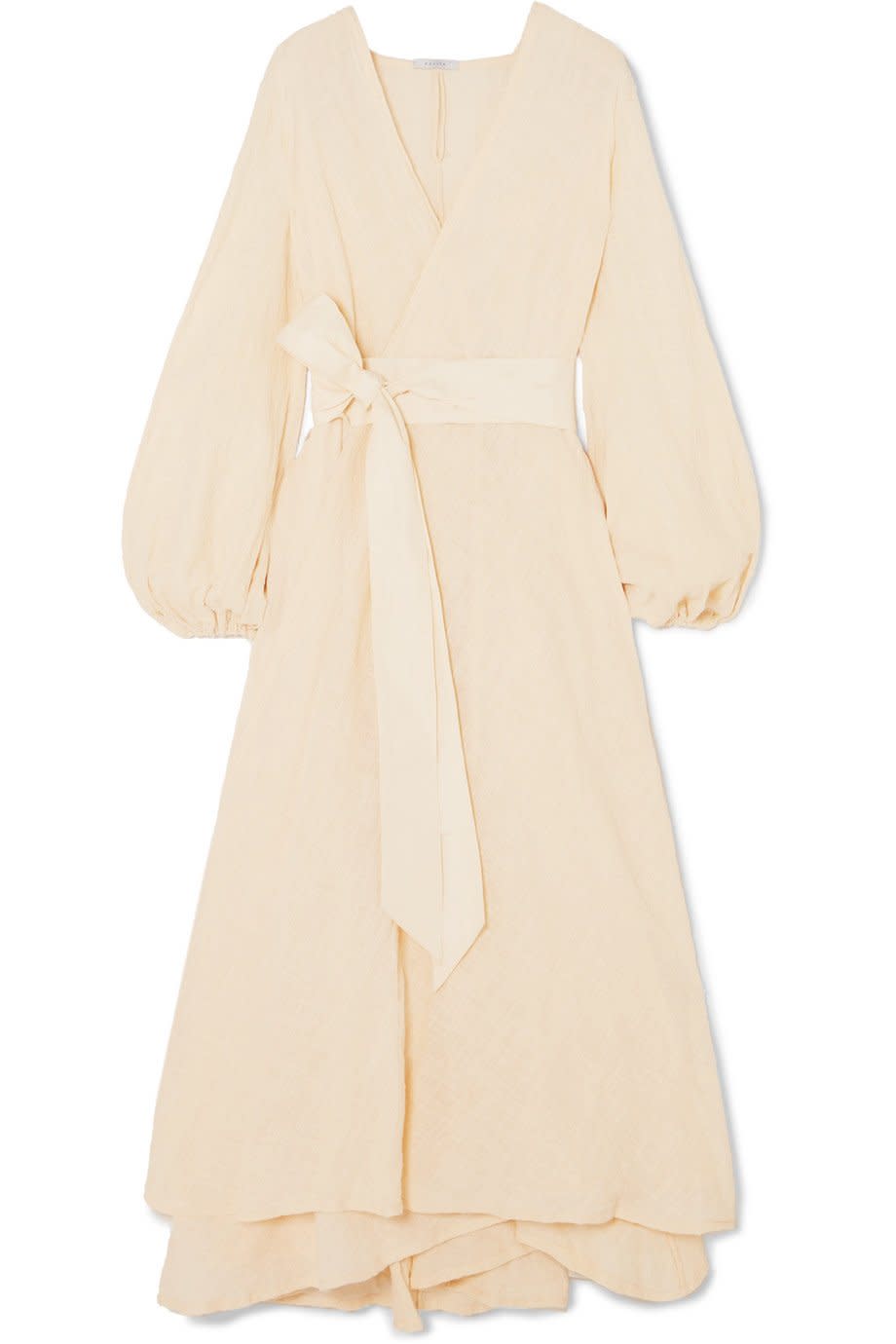 <b>Buy It!</b> Kalita Gaia Cotton Wrap Dress, $875; <a href="https://click.linksynergy.com/deeplink?id=93xLBvPhAeE&mid=24449&murl=https%3A%2F%2Fwww.net-a-porter.com%2Fus%2Fen%2Fproduct%2F1153116%2FKalita%2Fgaia-cotton-gauze-wrap-maxi-dress&u1=PEO%2CShopping%3A15GorgeousWrapDressestoShopThisSummer%2CInspiredbyMeghanMarkleandMoreCelebs%2Crcarhart31%2CUnc%2CGal%2C7085788%2C201905%2CI" rel="nofollow noopener" target="_blank" data-ylk="slk:net-a-porter.com;elm:context_link;itc:0;sec:content-canvas" class="link ">net-a-porter.com</a>