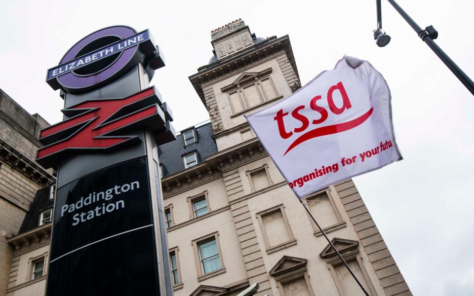 Elizabeth Line workers went on strike in January - JULIAN SIMMONDS