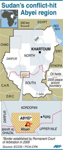 Map of Sudan showing Sudan's disputed Abyei region. Two decades of civil war up to 2005 left two million dead and a new front in the north-south battle has opened up ahead of Southern Sudan's formal declaration of independence on July 9