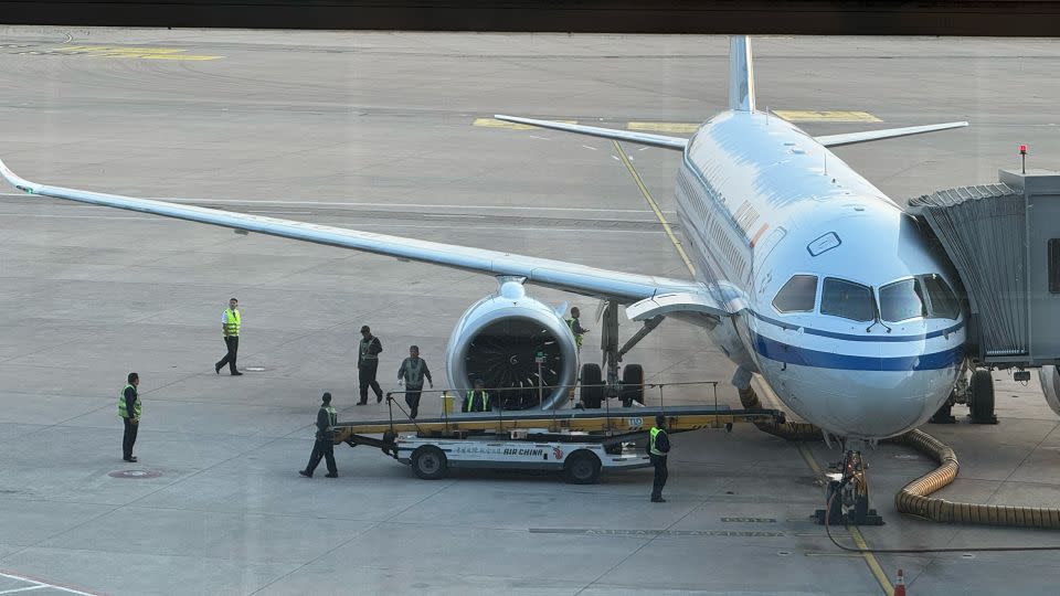 Preparing to board the C919. - Steven Jiang/CNN