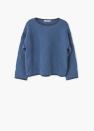 <p><a rel="nofollow noopener" href="http://shop.mango.com/GB/p0/woman/clothing/cardigans-and-sweaters/sweaters/trimmed-cotton-blend-sweater?id=83020261_56&n=1&s=mss_she" target="_blank" data-ylk="slk:Mango, £35.99;elm:context_link;itc:0;sec:content-canvas" class="link "><i>Mango, £35.99</i></a> </p>