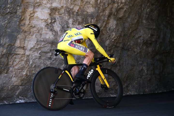 <span class="article__caption">Vingegaard came close to bettering teammate Van Aert in the Tour’s penultimate TT this summer. (Photo by Dario Belingheri/Getty Images)</span>