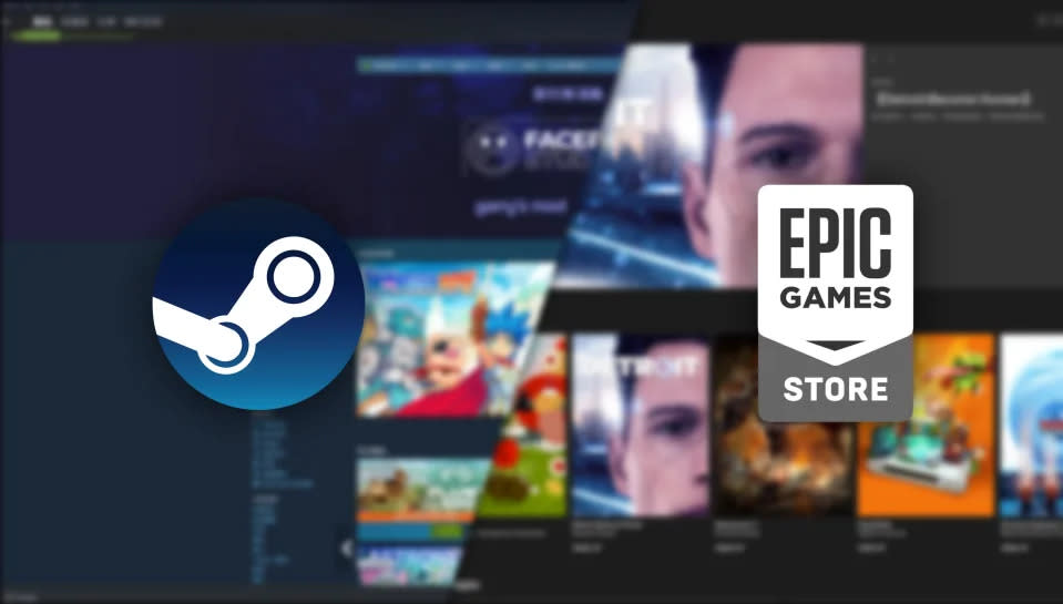 （圖源：Steam／Epic Games 官方 編輯合成）