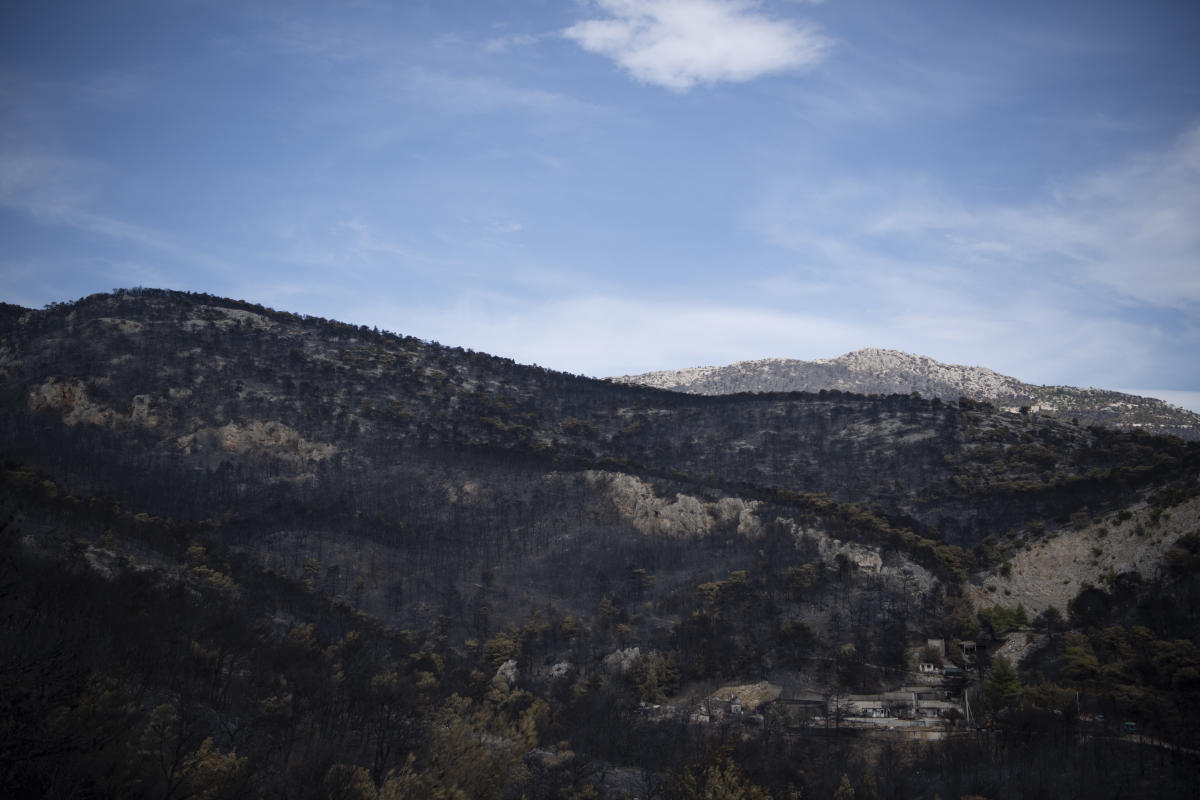 كافح أكثر من 600 رجل إطفاء حرائق الغابات في اليونان بمساعدة طائرات إسقاط المياه