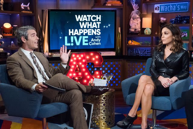 <p>Charles Sykes/Bravo/NBCU Photo Bank/NBCUniversal via Getty Images</p> (L) Andy Cohen and Bethenny Frankel on 'Watch What Happens Live'
