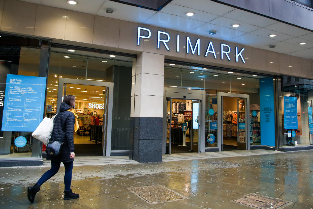 A woman walks past a branch of Primark in London. Photo: Dinendra Haria/SOPA/LightRocket via Getty