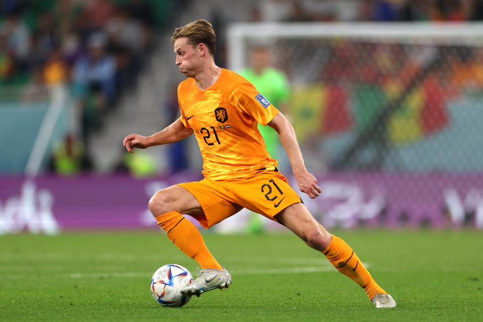 Frenkie de Jong built some of Netherlands’ move from the back but struggled in the final third (Getty Images)