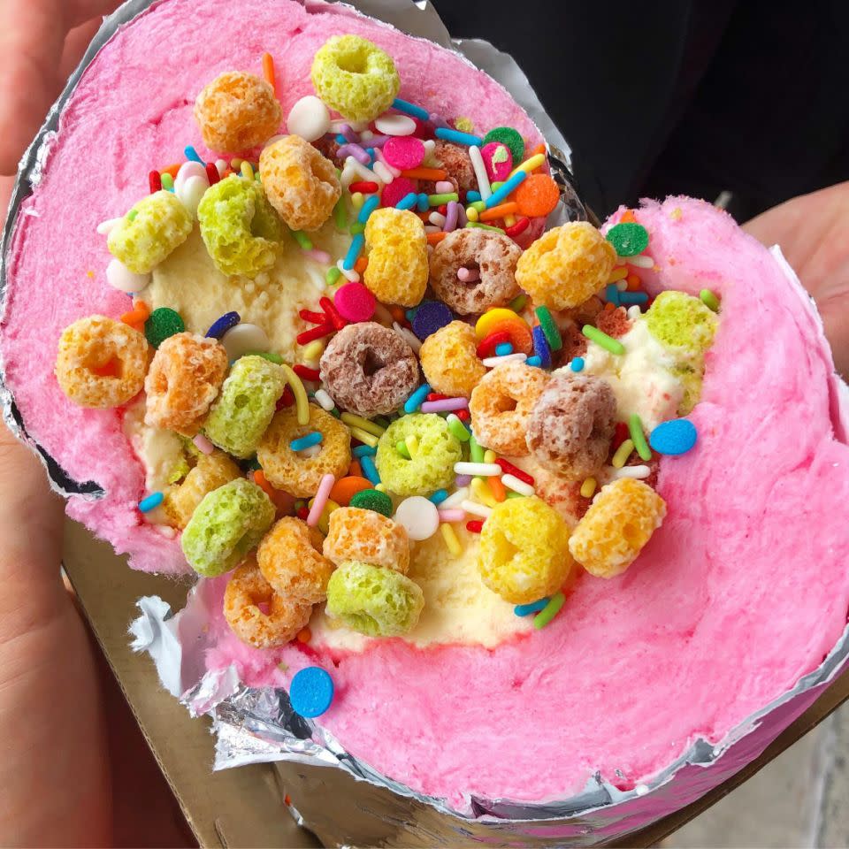 The Fairy Floss Burrito is the ultimate dessert. Source: Be