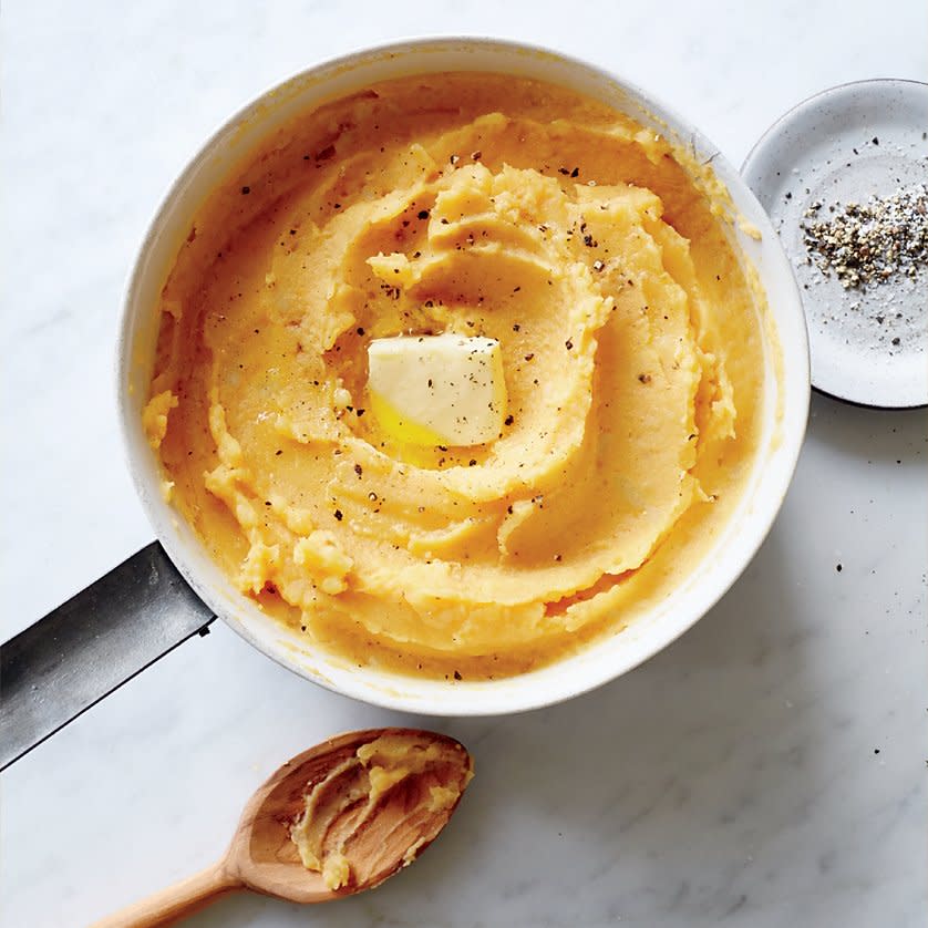 Buttery Pumpkin Mashed Potatoes