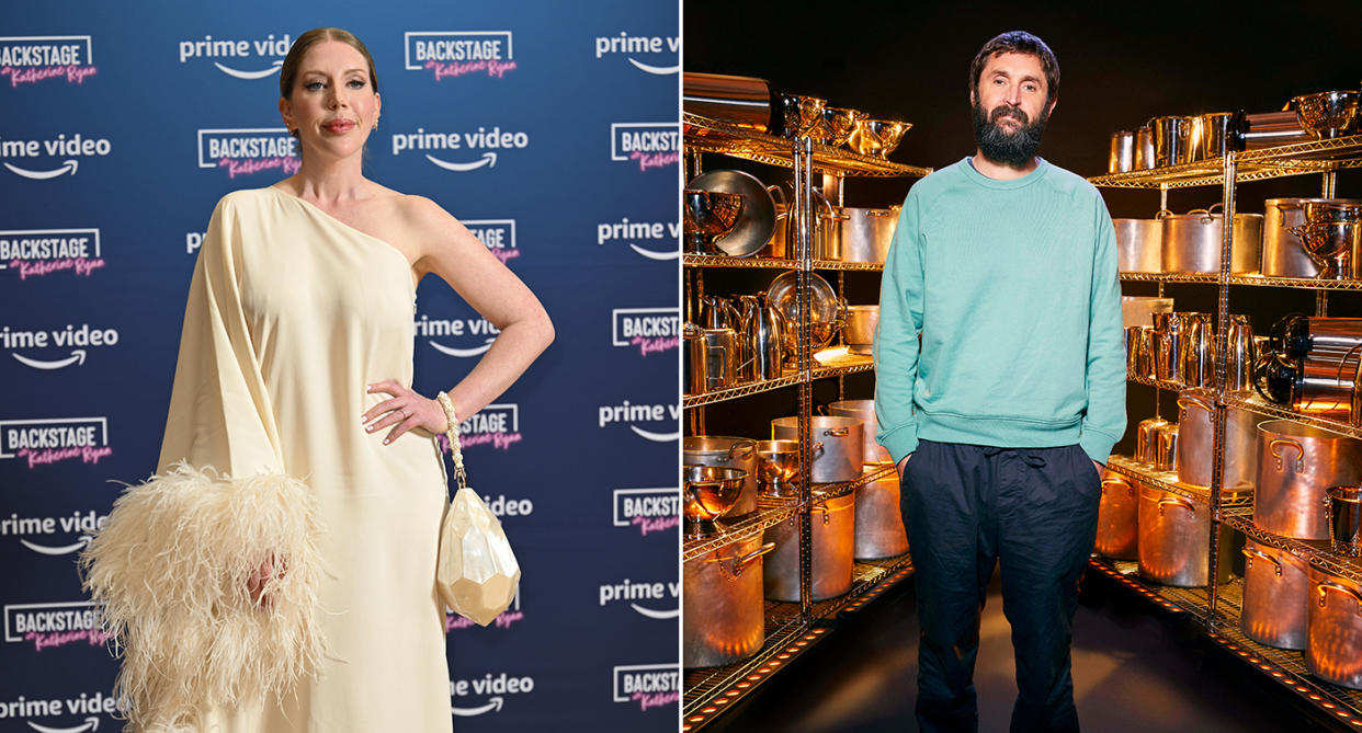 Katherine Ryan and Joe Wilkinson are teaming up to look for cheap holidays. (Getty/Shutterstock)