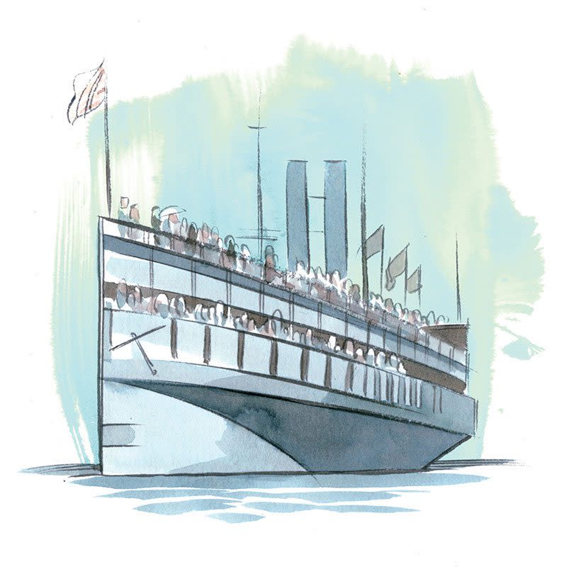 illustration of a ship