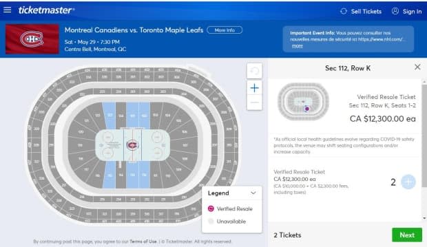 The most expensive resale tickets for the game are listed at $12,300, which includes $2,300 worth of fees. 