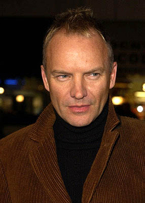 Sting at the LA premiere of Miramax's Kate & Leopold