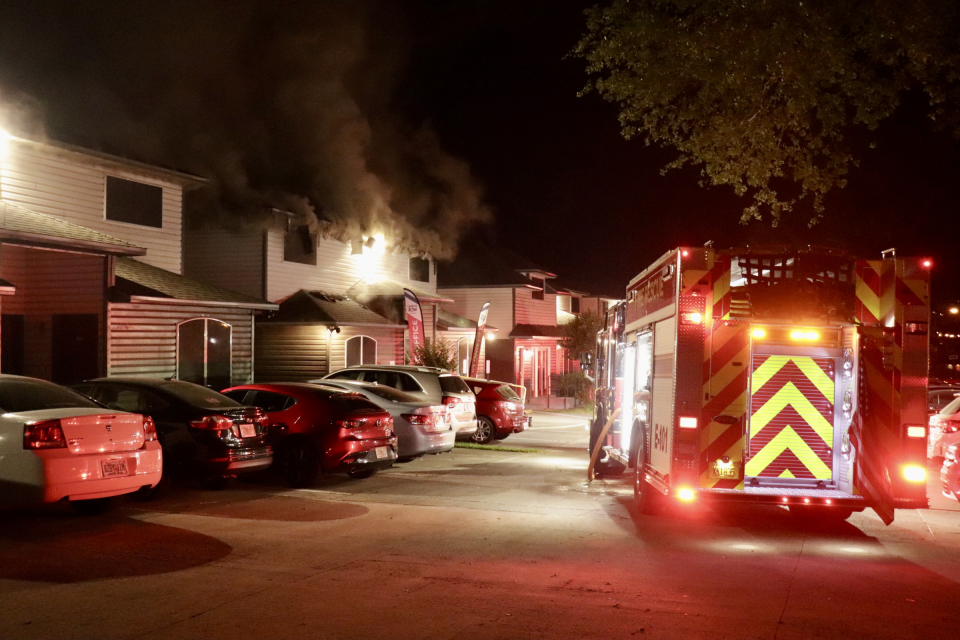 The Tallahassee Fire Department was on the scene to evacuate students and put out the blaze which burned multiple buildings at the Campus Row student housing complex. The fire appears to have started in the complex's leasing office, the smoldering building depicted.