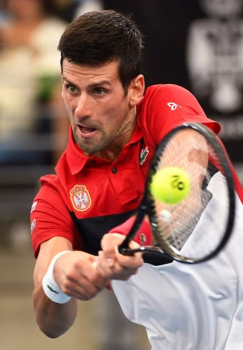 Novak Djokovic of Serbia is the defending men's champion at the Australian Open