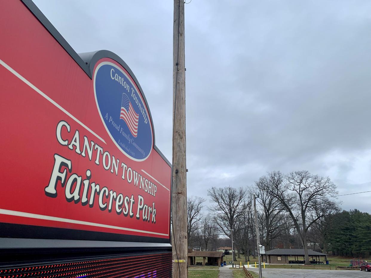 Canton Township trustees plan to install an amphitheater shell over the stage in Faircrest Park at 1001 Faircrest St. SW. A $300,000 state capital improvement grant helped to fund the shell.