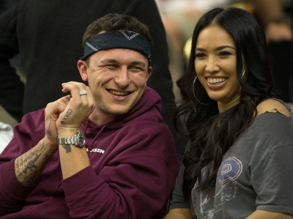 johnny manziel and bre tiesi february 2018