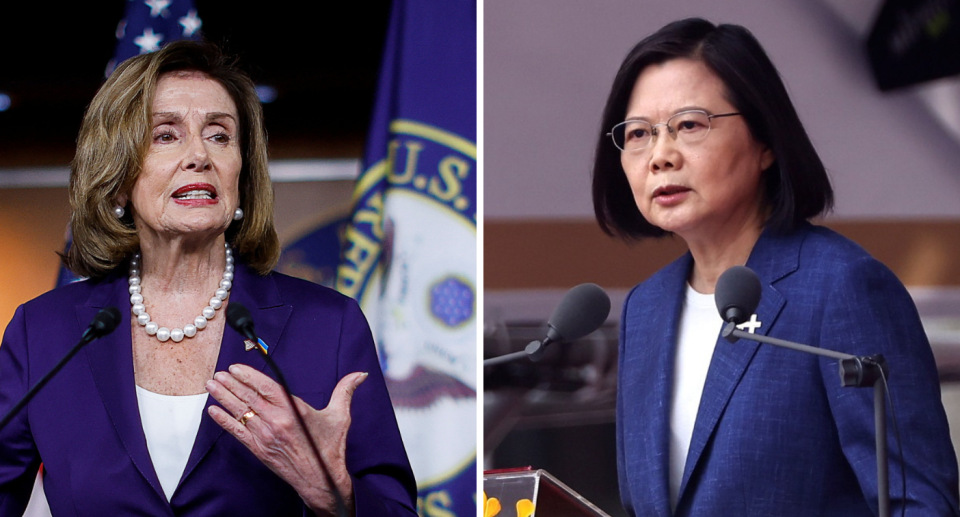 Traders are bracing for US House Speaker Nancy Pelosi’s expected arrival in Taipei Tuesday to raise tensions with China