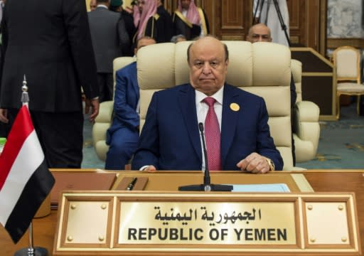 Yemeni President Abedrabbo Mansour Hadi fled Aden years ago and is based in Saudi Arabia